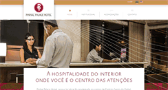 Desktop Screenshot of pinhalpalacehotel.com.br