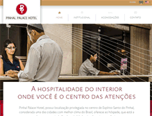 Tablet Screenshot of pinhalpalacehotel.com.br